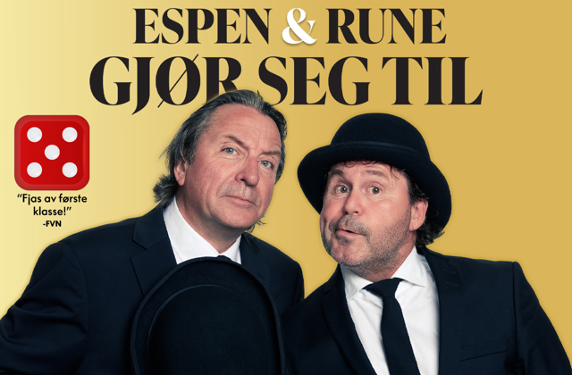 Promobilde for Espen & Rune hotellpakke med billetter