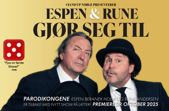 Promobilde for Espen & Rune hotellpakke med billetter