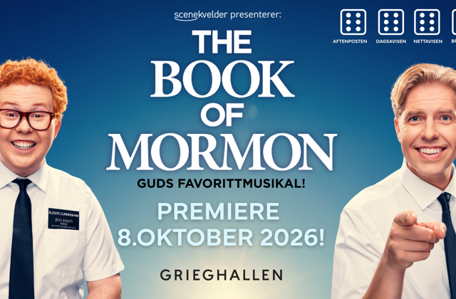 Promobilde for The Book of Mormon Bergen - Hotellpakke med billetter
