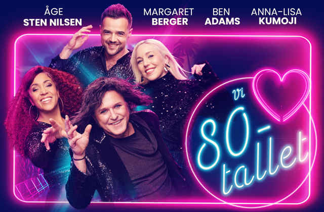 Link til Vi elsker 80-tallet - Hotellpakke med billetter