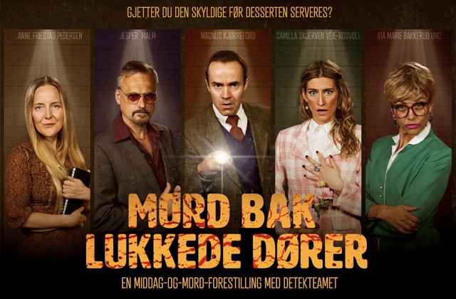 Link til Mord bak lukkede dører - Hotellpakke med billetter!
