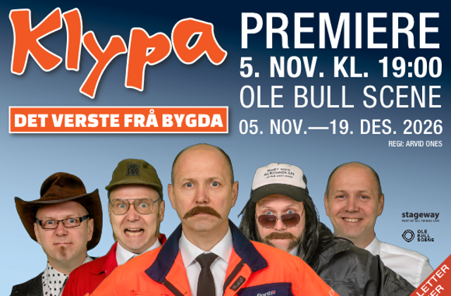 Link til Klypa - Det verste frå Bygda! Hotellpakke med billetter