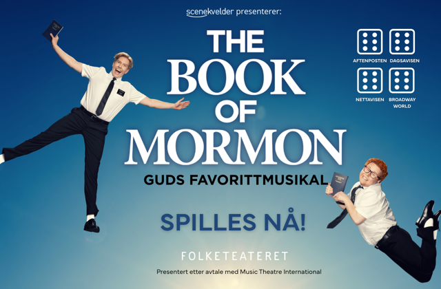 Promobilde for Book of Mormon Folketeateret hotellpakke med billetter